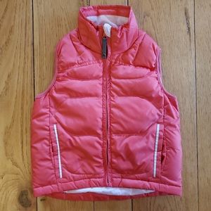 REI Coral Goose Down Vest girls juniors S